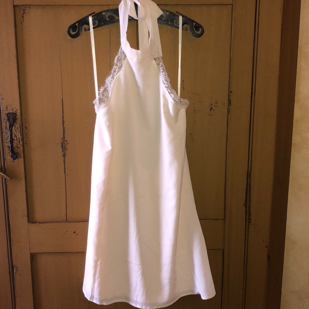 Toni pink halter dress